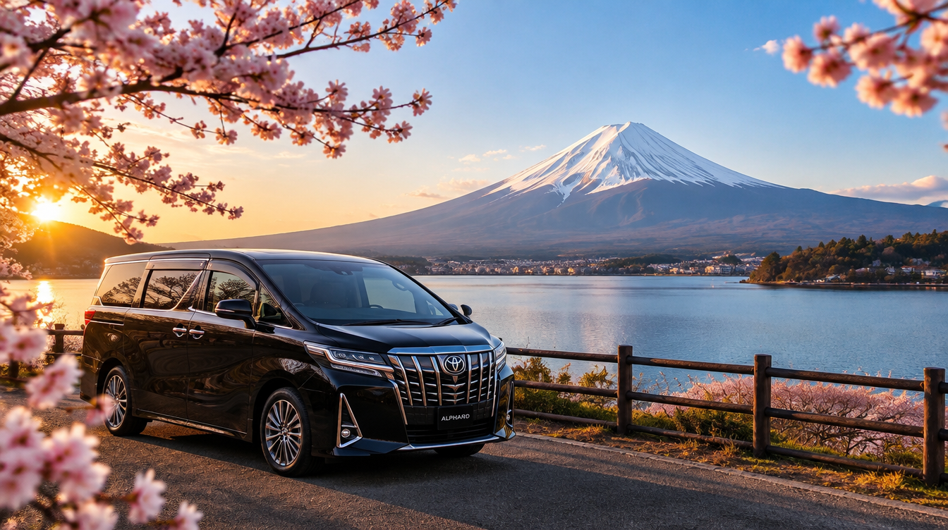 Private vehicle at Mount Fuji